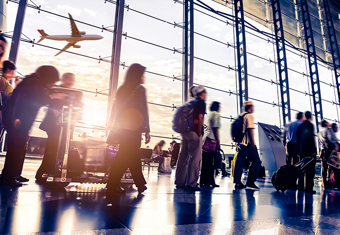 Crowded airports using video analytics to optimize the travel experience